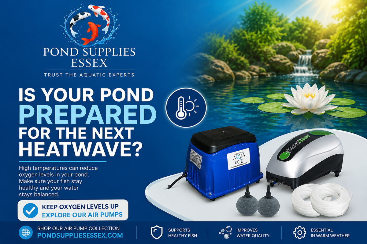 Air pump collection for effective fish pond and aquarium aeration , maintain fish health with ease at Pond Supplies Essex Online Aquatic Store 
