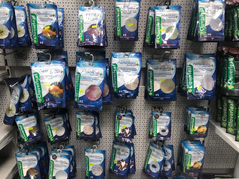 Cloverleaf Absolute AquaVet+ medical range for Koi and fish pond and aquarium 