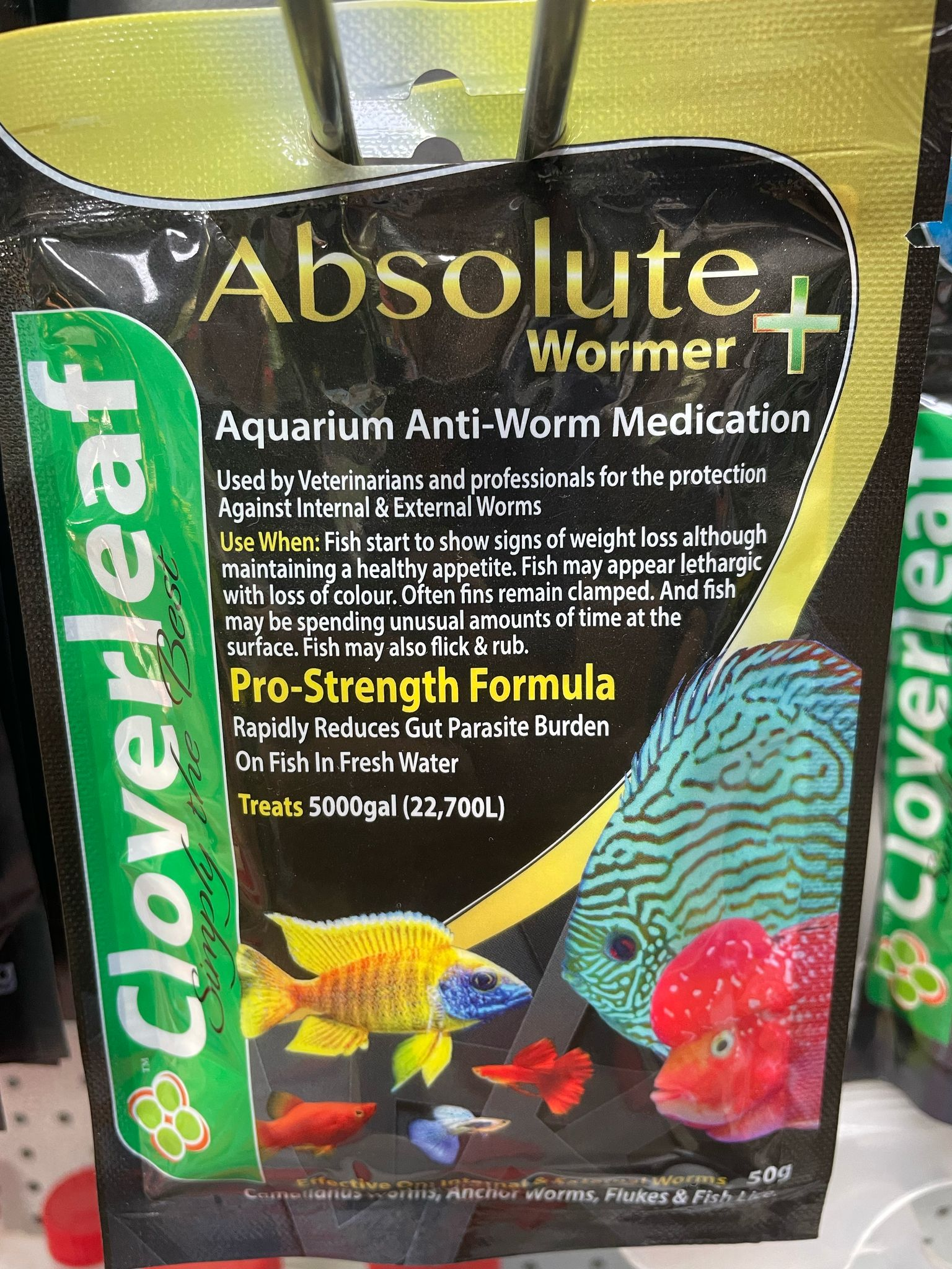 Cloverleaf Absolute Anti - Worm Medication at PondSuppliesEssex 
