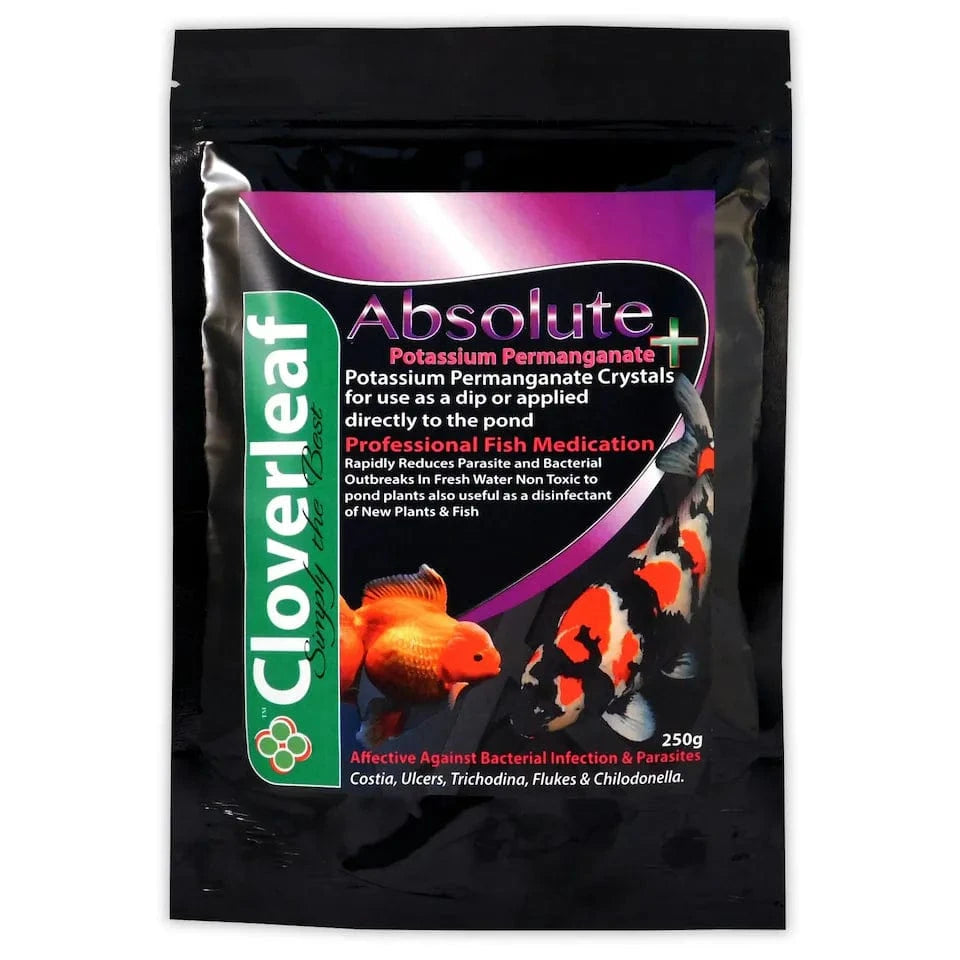 Absolute Potassium Permanganate (Crystals) Pond Supplies Cloverleaf