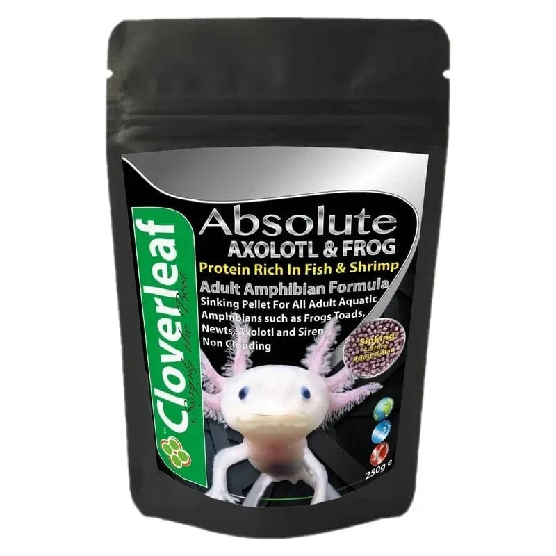 Adult Axolotl & Frog Diet 250g (4.5mm Sinking Pellets) Pond Supplies Cloverleaf