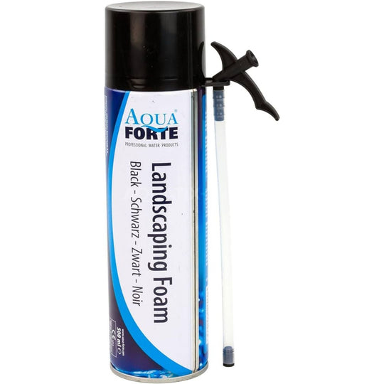 AquaForte Black Landscaping Foam – 500ml Aquatic Sealant at Pond Supplies Essex Online Store 