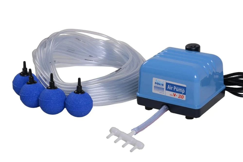 AquaForte V-Series Air Pump Flow Sets (With Line & Stones) Air pump Pond Supplies Essex 