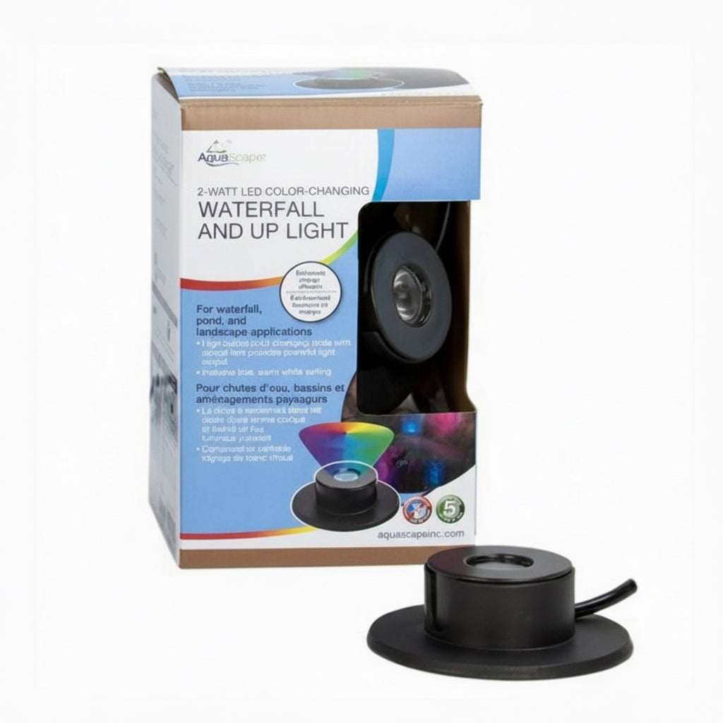 Aquascape 2-Watt Colour-Changing RGBW LED Waterfall Light Waterfall Light at Pond Supplies Essex Online Store 