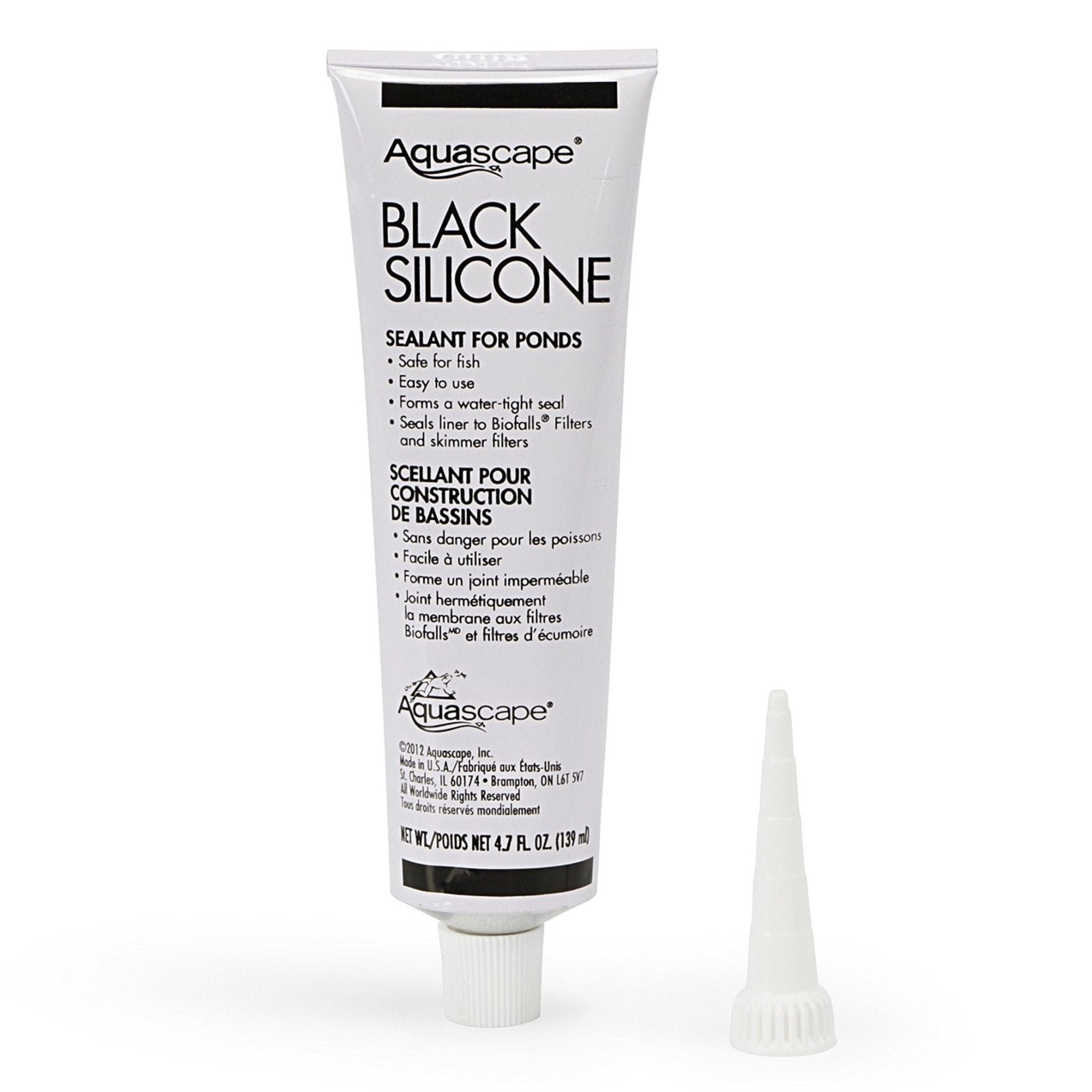 Aquascape Black Silicone Sealant 4.7oz (139ml) Aquatic Sealant at Pond Supplies Essex Online Store 