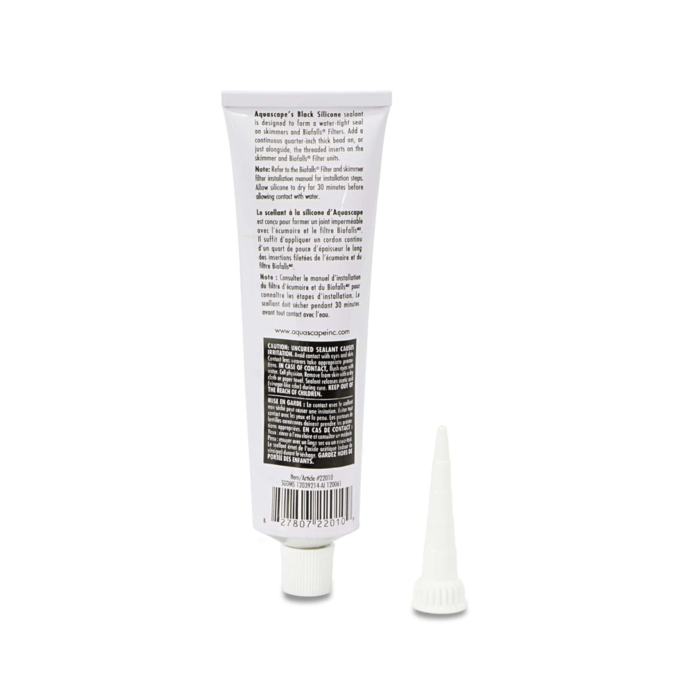 Aquascape Black Silicone Sealant 4.7oz (139ml) Aquatic Sealant Landscape Plus