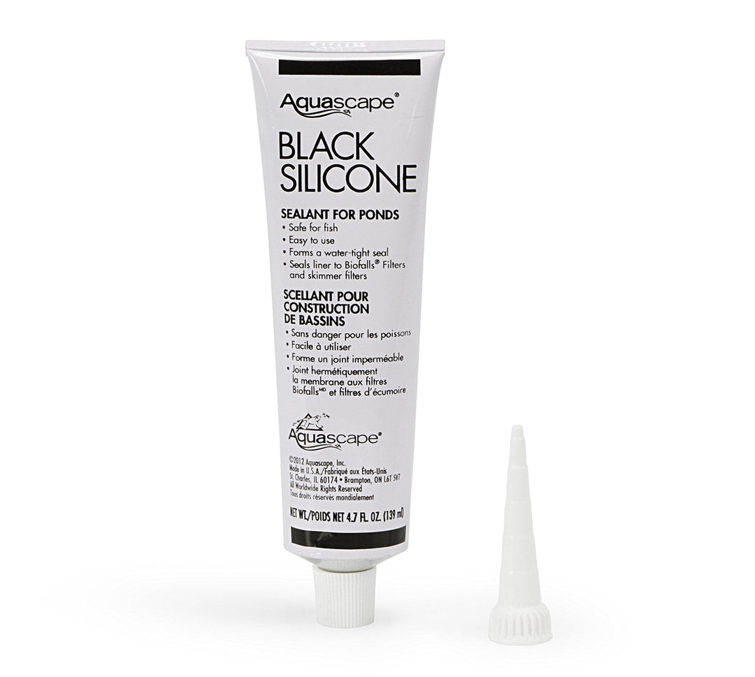 Aquascape Black Silicone Sealant 4.7oz (139ml) Aquatic Sealant Landscape Plus