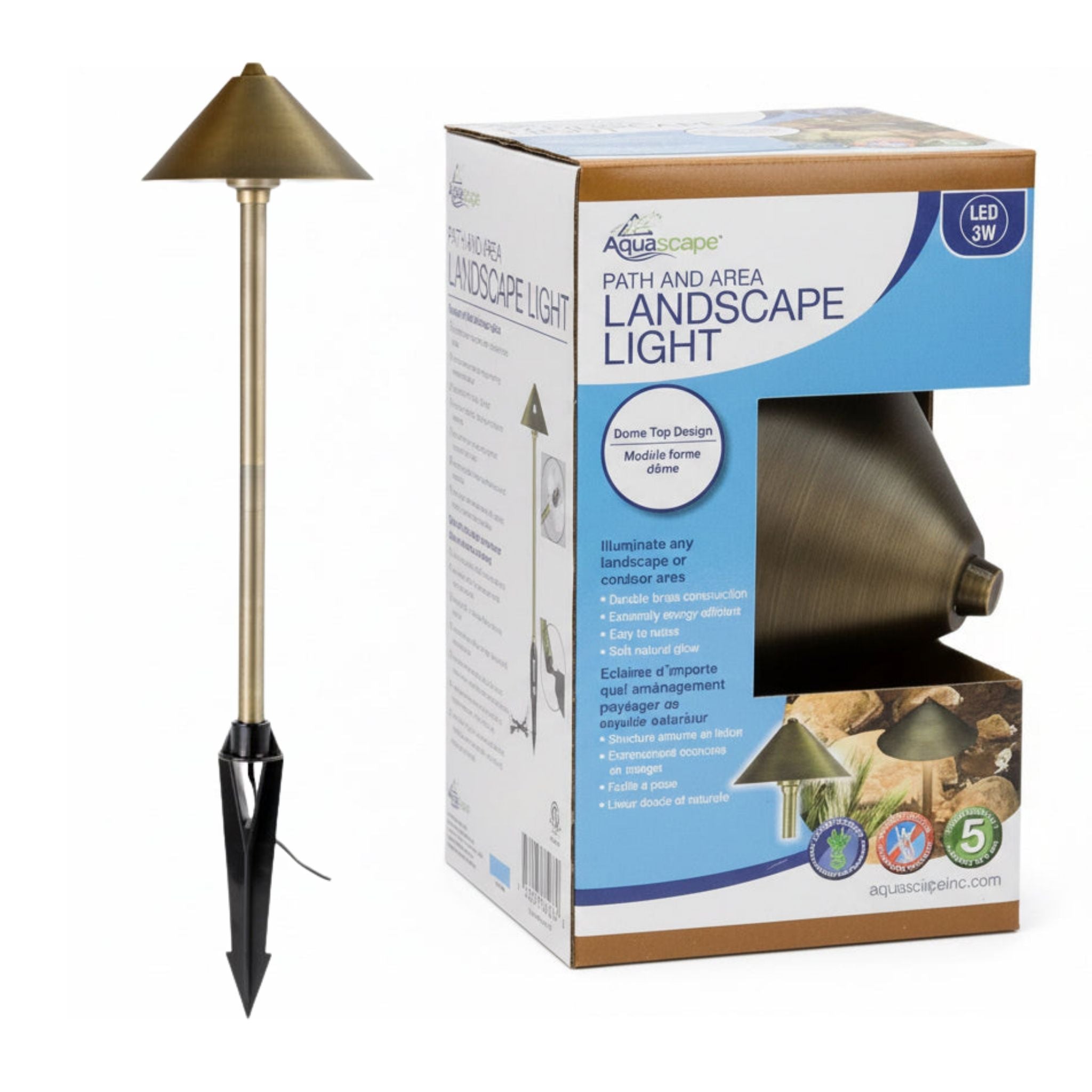 Aquascape Domed Top Path & Landscape Lights – 12V Pond lighting at Pond Supplies Essex Online Store 