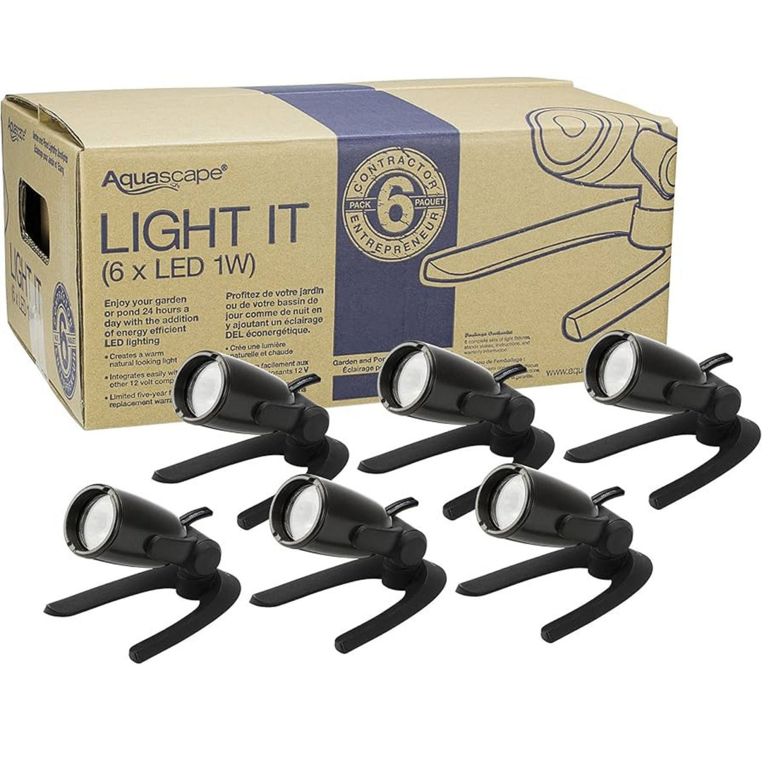 Aquascape Garden and Pond Spotlight – 12V – 1W – 3000K (30°) Pond lighting at Pond Supplies Essex Online Store 