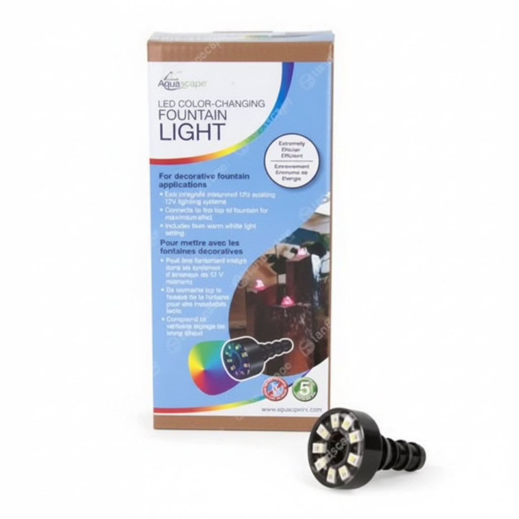Aquascape LED Fountain Light – 12v – 2.5w – RGBW Colour-Changing FountainLight at Pond Supplies Essex Online Store 