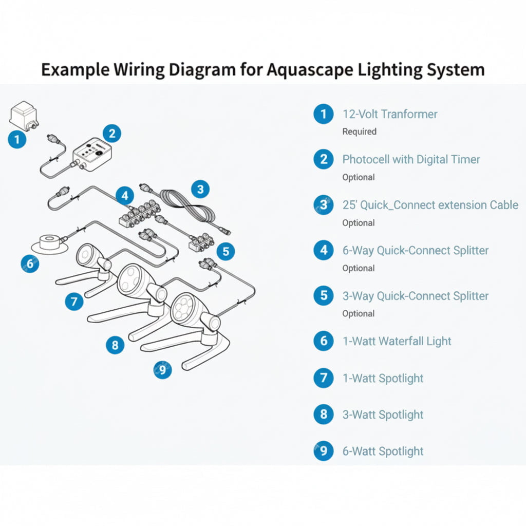 Aquascape Low Voltage Transformer - (12V > 6W / 12W / 60W) Transformer at Pond Supplies Essex Online Store 