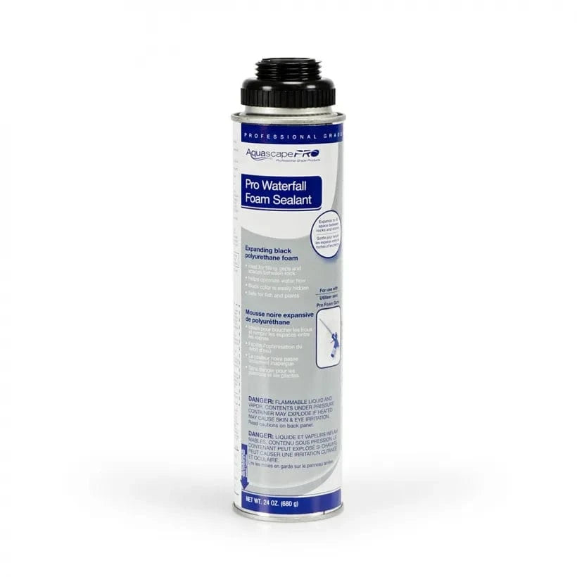 Aquascape Professional Black Waterfall Foam - 24oz (680g) Aquatic Sealant Landscape Plus