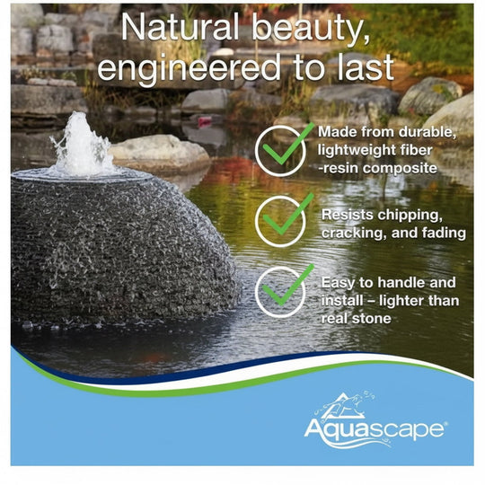 Aquascape Stacked Slate Sphere Fountain Kits Fountain Kit at Pond Supplies Essex Online Store 