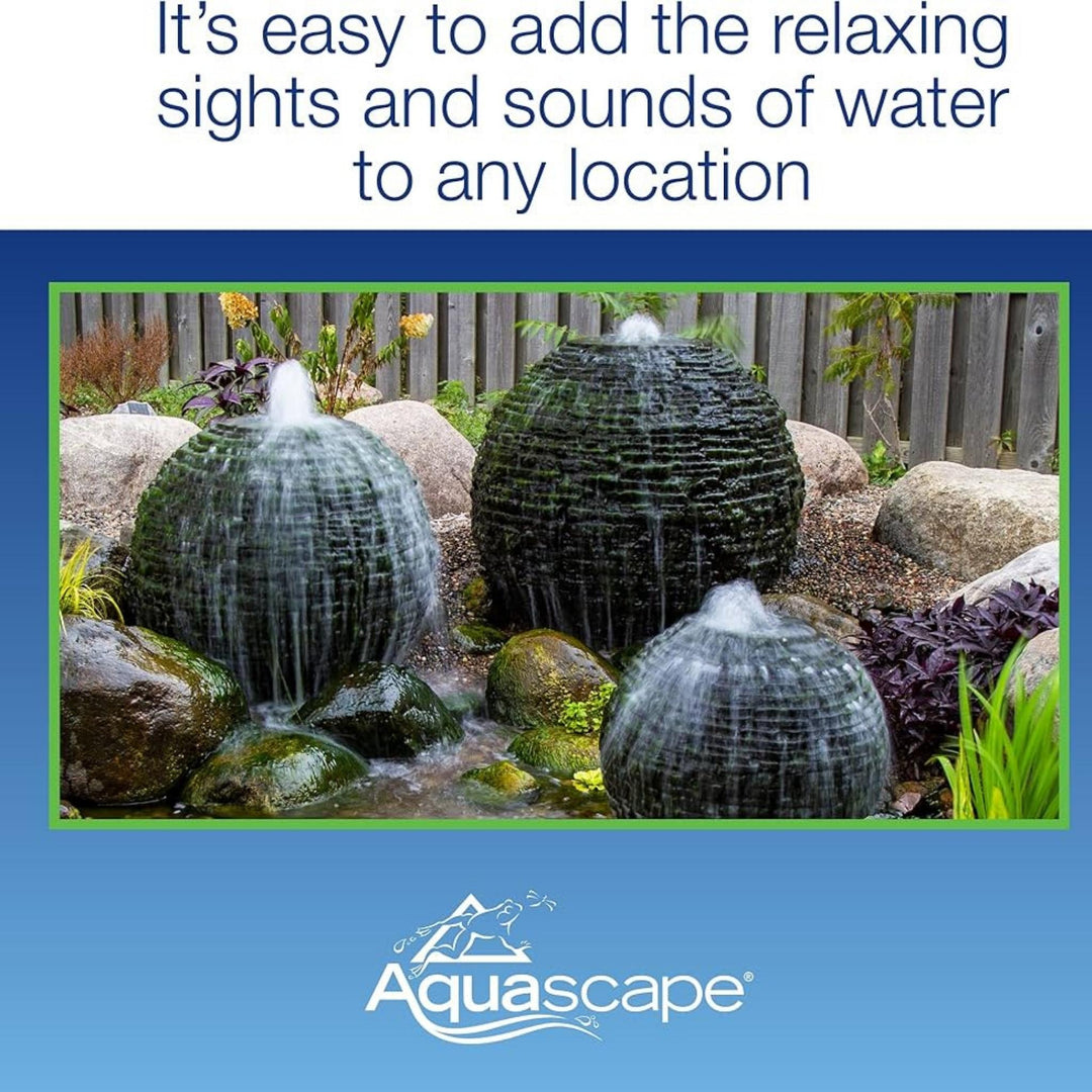 Aquascape Stacked Slate Sphere Fountain Kits Fountain Kit at Pond Supplies Essex Online Store 