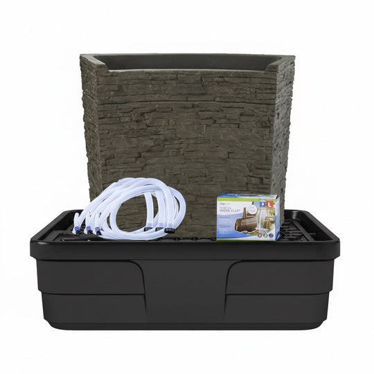 Aquascape Stacked Slate Spillway Wall Fountain Kit (81cm / 32”) Fountain Kit at Pond Supplies Essex Online Store 