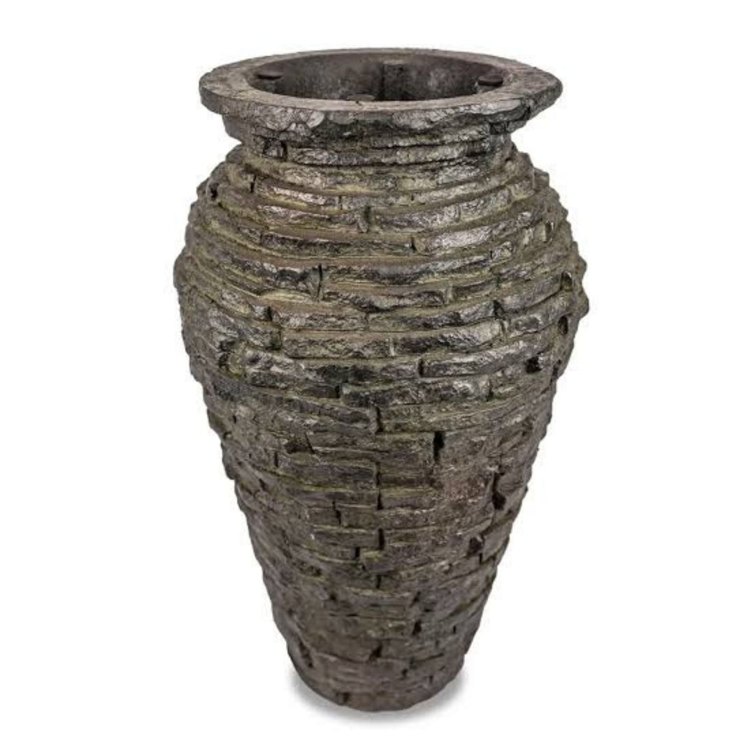 Aquascape Stacked Slate Urn Fountain Kits Fountain Kit at Pond Supplies Essex Online Store 