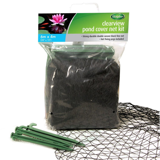 Blagdon ClearView Black Pond Cover Nets PondCover Net Landscape Plus