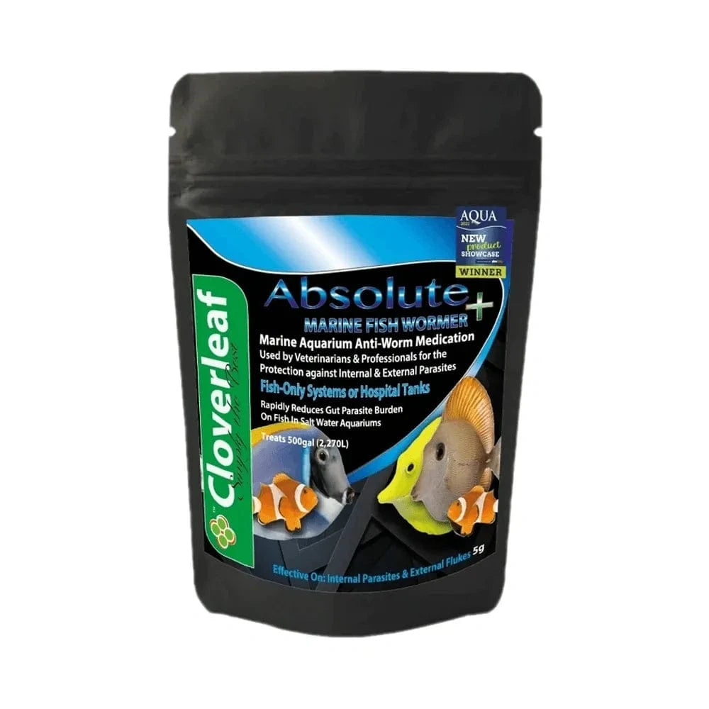 Cloverleaf Absolute Aquarium Marine Fish Wormer 5g AquariumWaterTreatment at Pond Supplies Essex Online Store 