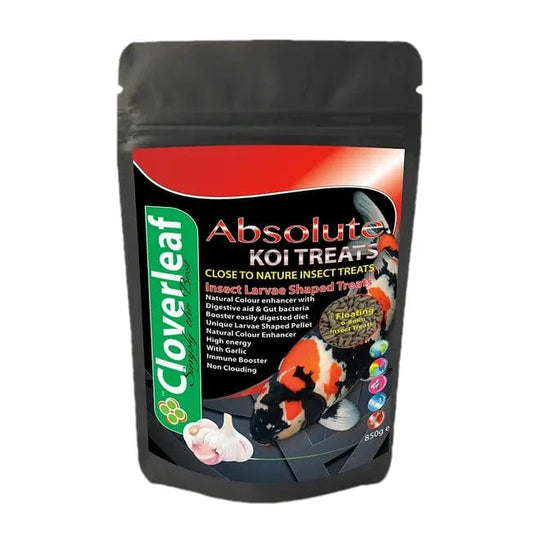Cloverleaf Absolute Koi Treats Insect Larvae Shaped 850g Koi Treat at Pond Supplies Essex Online Store 