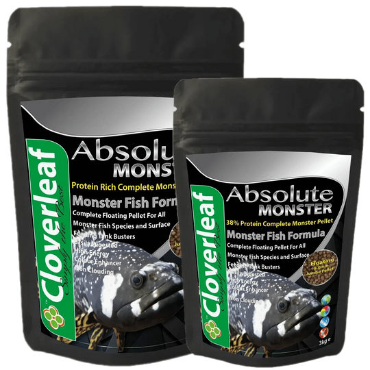 Cloverleaf Absolute Monster Diet 8mm Floating Pellets Aquarium fish food at Pond Supplies Essex Online Store 