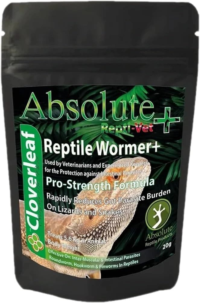 Cloverleaf Absolute Repti-vet Reptile Wormer 20g Pond Supplies Essex 
