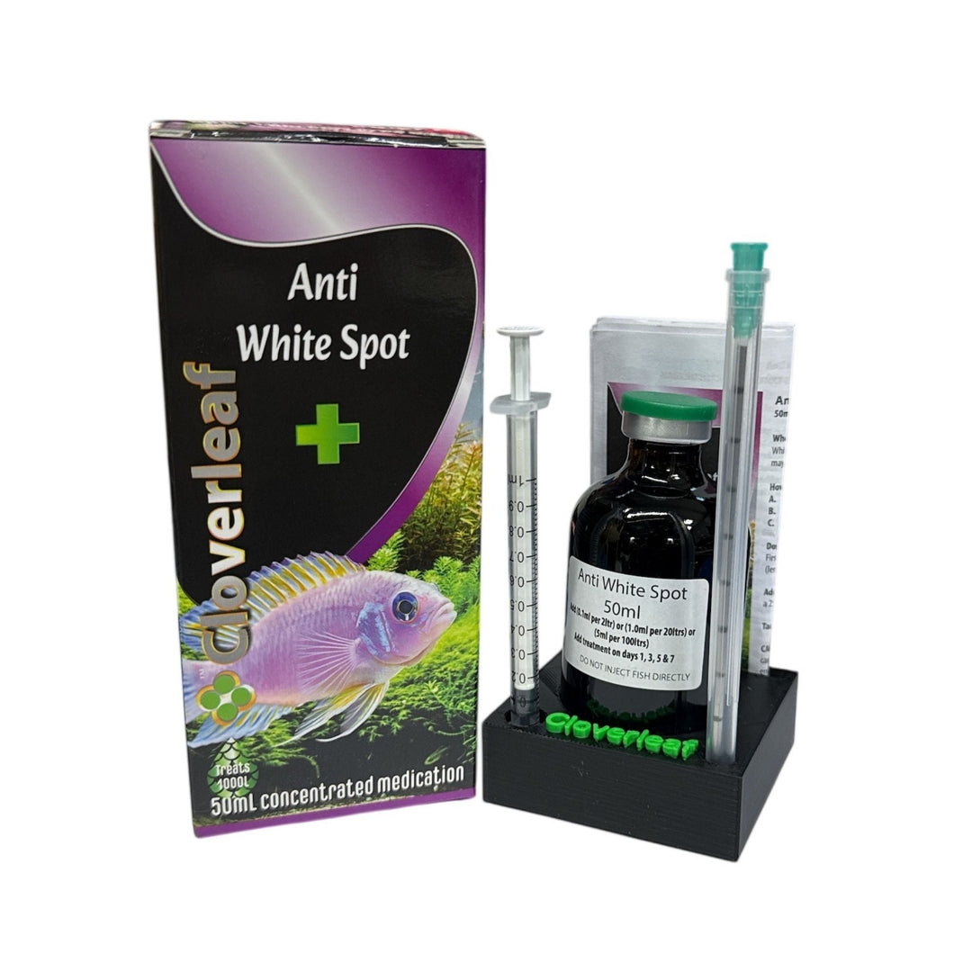 Cloverleaf Anti-White Spot Treatment 50ml AquariumWaterTreatment at Pond Supplies Essex Online Store 