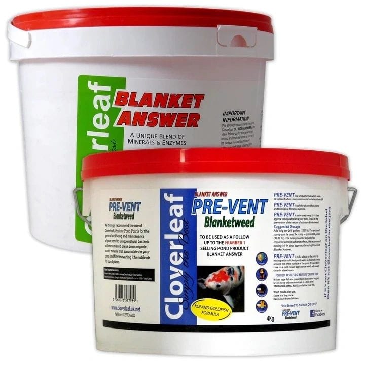 Cloverleaf Blanketweed Solution Bundle BlanketAnswer Treatment at Pond Supplies Essex Online Store 