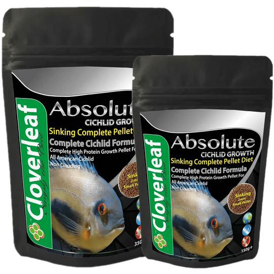 Cloverleaf Cichlid Growth Diet 2mm Sinking Pellets Aquarium fish food at Pond Supplies Essex Online Store 