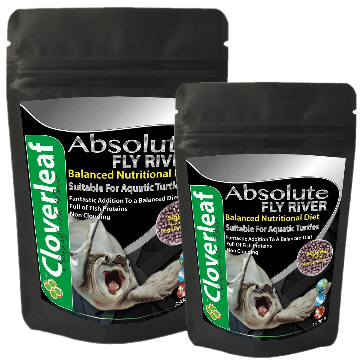 Cloverleaf Fly River Turtle 4.5mm Sinking Pellets Reptile & Amphibian Foods at Pond Supplies Essex Online Store 