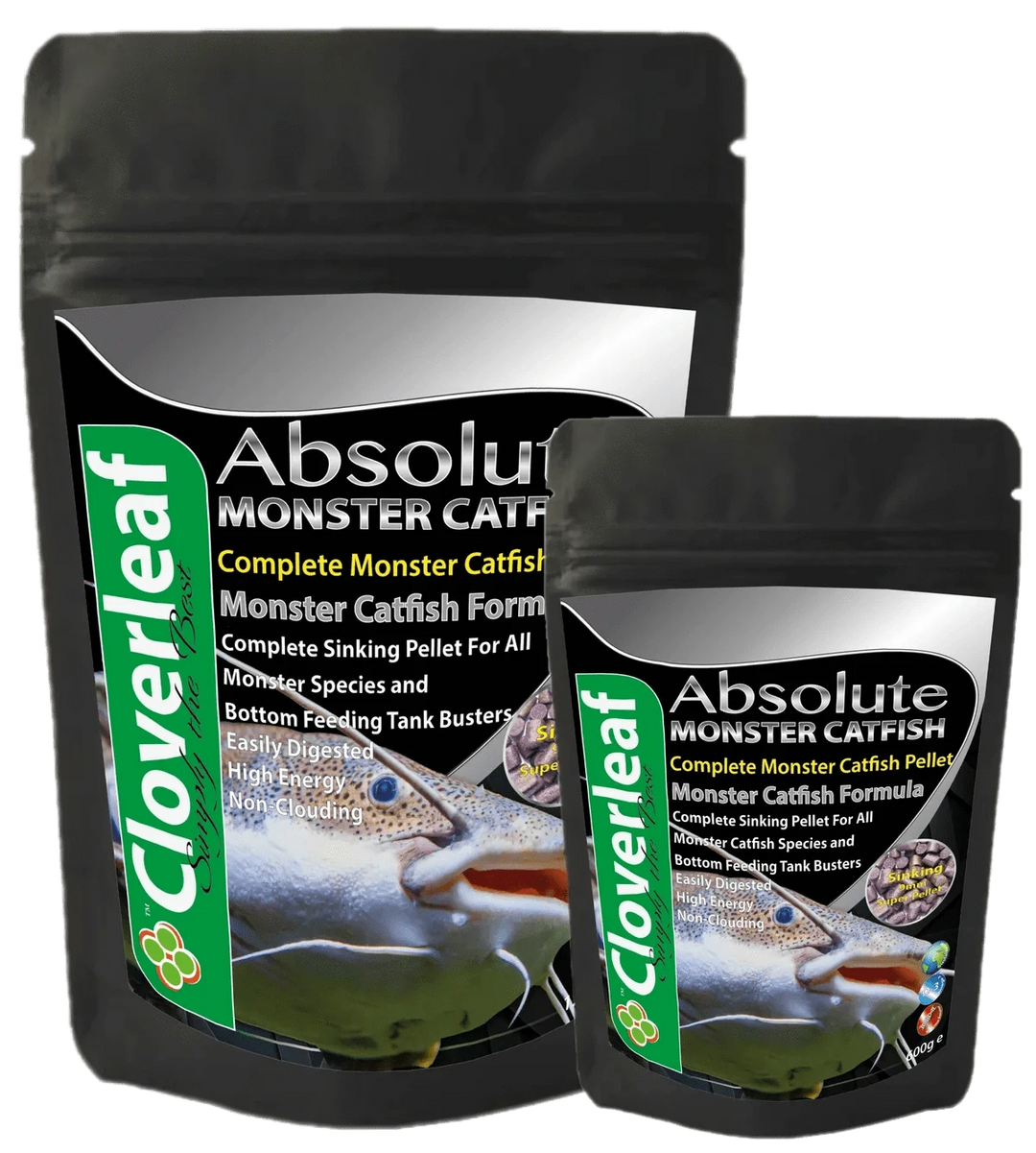 Cloverleaf Monster Catfish Diet 9mm Sinking Pellets FishFood Cloverleaf