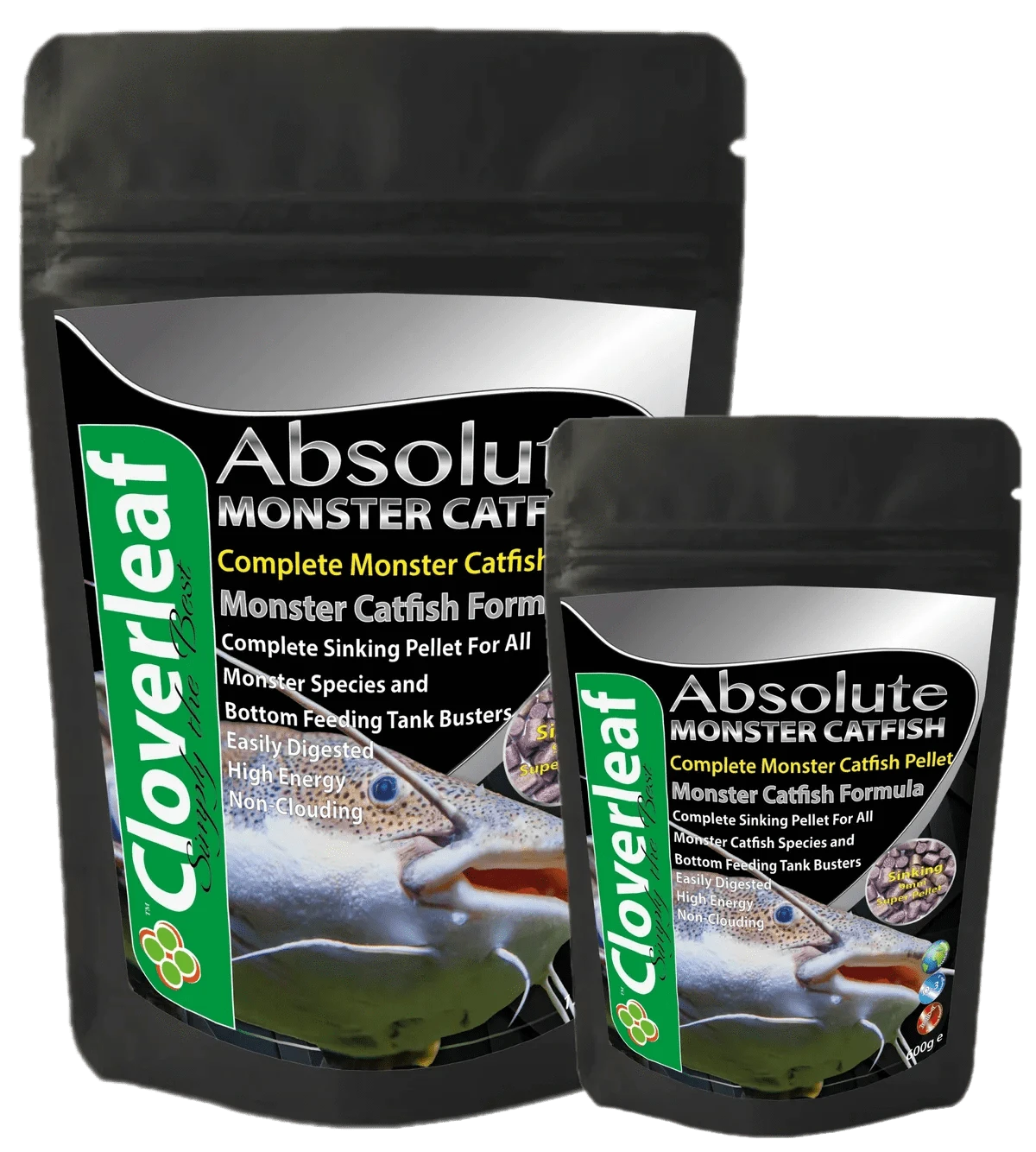 Cloverleaf Monster Catfish Diet 9mm Sinking Pellets FishFood Cloverleaf