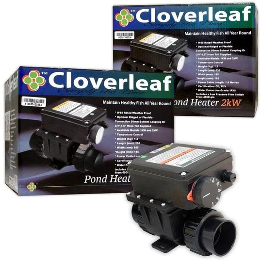 Cloverleaf Pond Heater (Thermo-Control) (1kW - 2kW) Pond Heater at Pond Supplies Essex Online Store 