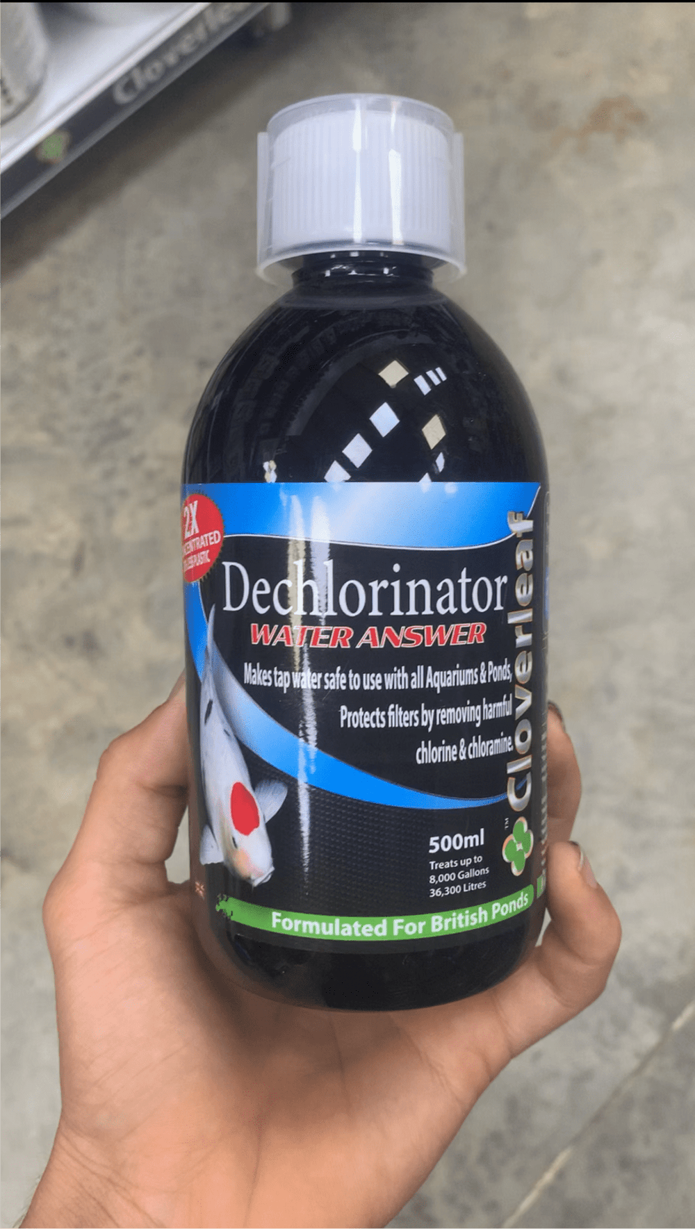 Cloverleaf’s 2x Concentrate Dechlorinator Answer 2xConcentrateTreatment Cloverleaf