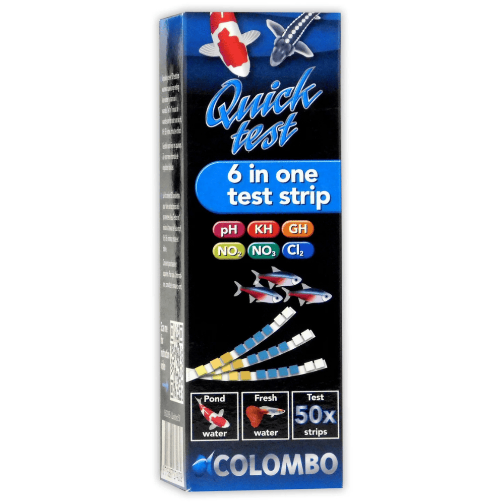 Colombo Quicktest 6-in-1 Water Test Strips (Pk of 50) Water Testing Kit Colombo