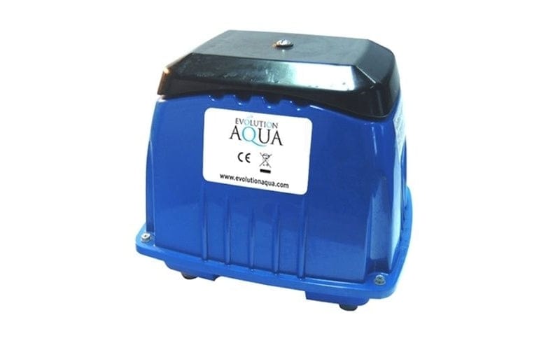 Evolution Aqua AIRTECH Aerator Pump 95Ltr outside of packaging at Pond Supplies Essex 
