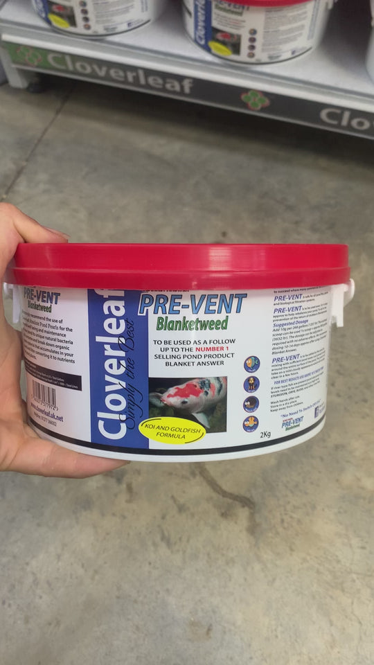 Cloverleaf Blanket Answer Pre-Vent all sizes collaged together, 800g, 2kg and 4kg tubs of Blanket Answer Pre-vent
