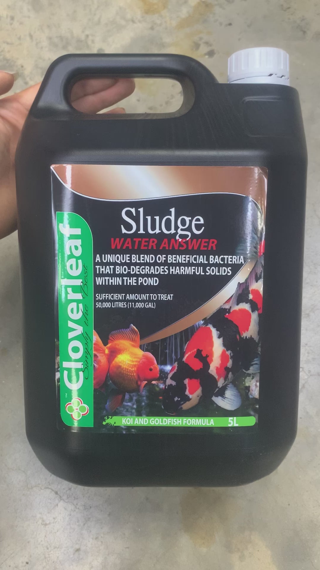 Cloverleaf Absolute Sludge Answer 250ml 500ml 1Ltr at PondSuppliesEssex Online Store  5Ltr Video