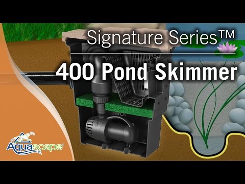 Aquascape Signature Series Pond Skimmers – 400 showcase video with an expert talking through the components and how the AquaScape Signature 400 skimmer works.