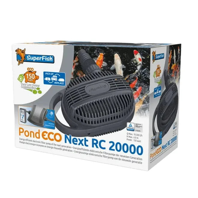 SuperFish PondEco Next RC Pond Pumps Pond pump at Pond Supplies Essex Online Store 