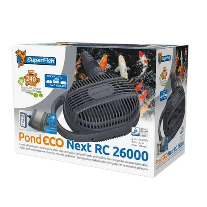 SuperFish PondEco Next RC Pond Pumps Pond pump at Pond Supplies Essex Online Store 